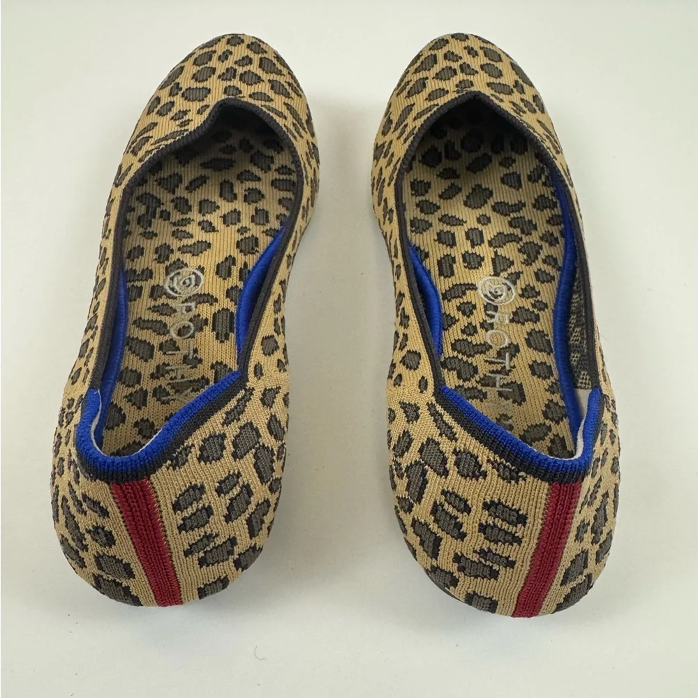Rothy’s “The Flat” Rounded Toe in Cheetah - Picture 3 of 5